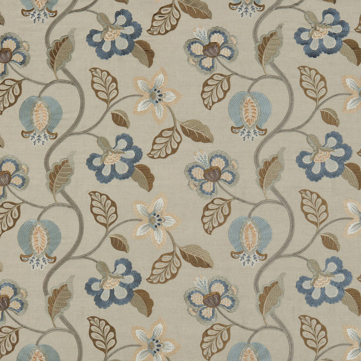 Elvaston Indigo by G P & J Baker Fabric LANGDALE LINEN - 35%;VISCOSE - 35%;COTTON - 30% India - Horizontal: 25.216 and Vertical: 14.972 50.432 - Fabric Carolina -