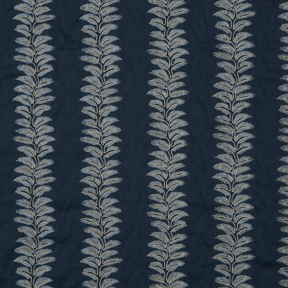 Bradbourne Indigo by G P & J Baker Fabric LANGDALE LINEN - 64%;POLYESTER - 30%;VISCOSE - 6% India MEDIUM Horizontal: 5.91 and Vertical: 7.88 49.25 - Fabric Carolina -