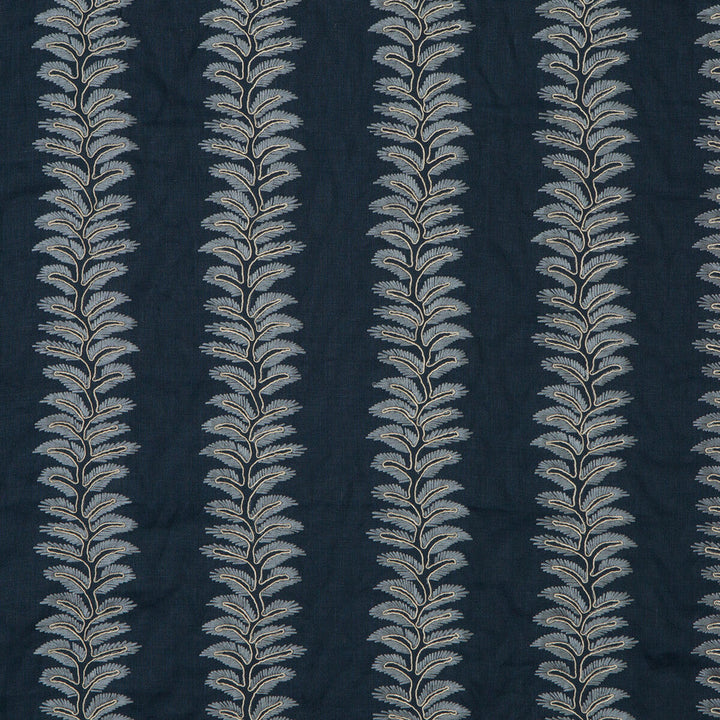 Bradbourne Indigo by G P & J Baker Designer Fabric LANGDALE LINEN - 64%;POLYESTER - 30%;VISCOSE - 6% India MEDIUM Horizontal: 5.91 and Vertical: 7.88 49.25 - Swanky Fabrics -