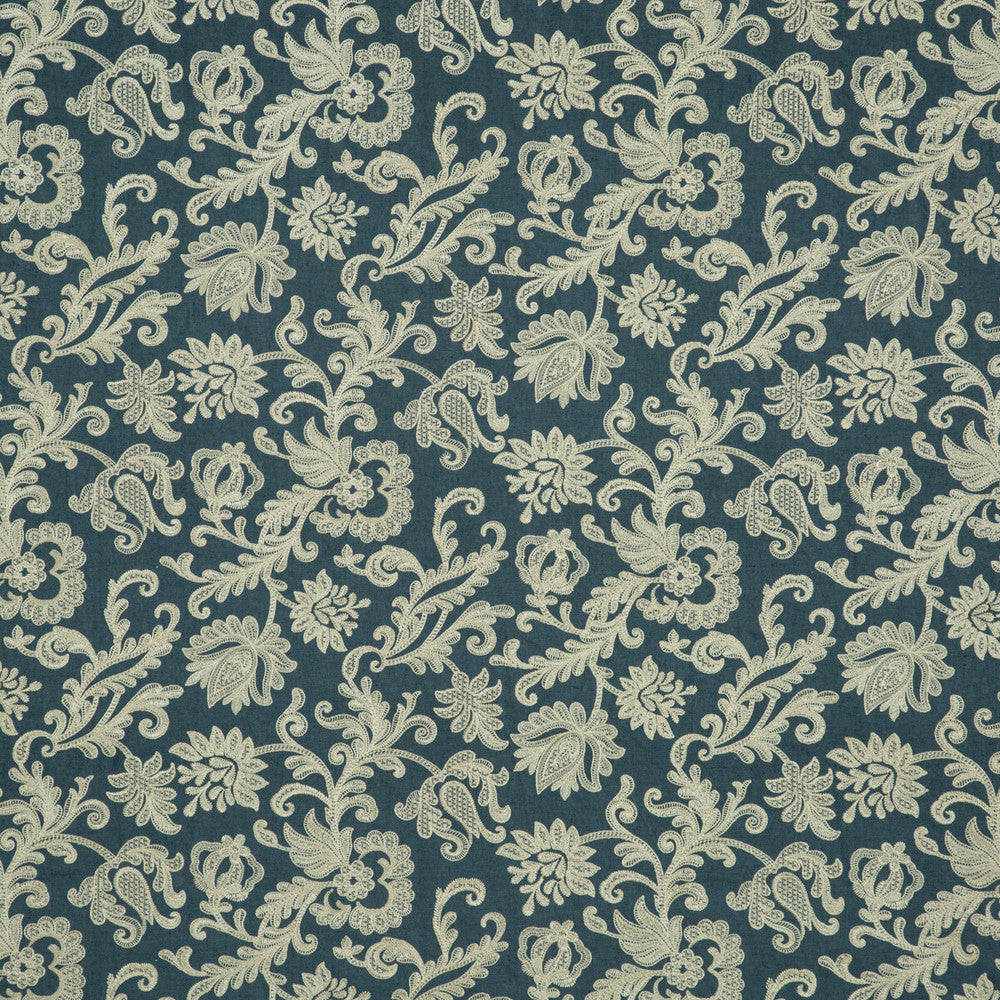 Derwent Indigo by G P & J Baker Fabric LANGDALE LINEN - 47%;VISCOSE - 47%;POLYESTER - 6% India Horizontal: 25.216 and Vertical: 14.972 50.432 - Fabric Carolina -