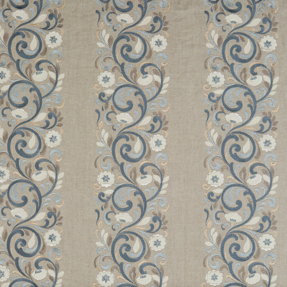 Langdale Indigo/Slate by G P & J Baker Fabric LANGDALE LINEN - 75%;VISCOSE - 25% India Horizontal: 15.76 and Vertical: 15.76 47.28 - Fabric Carolina -