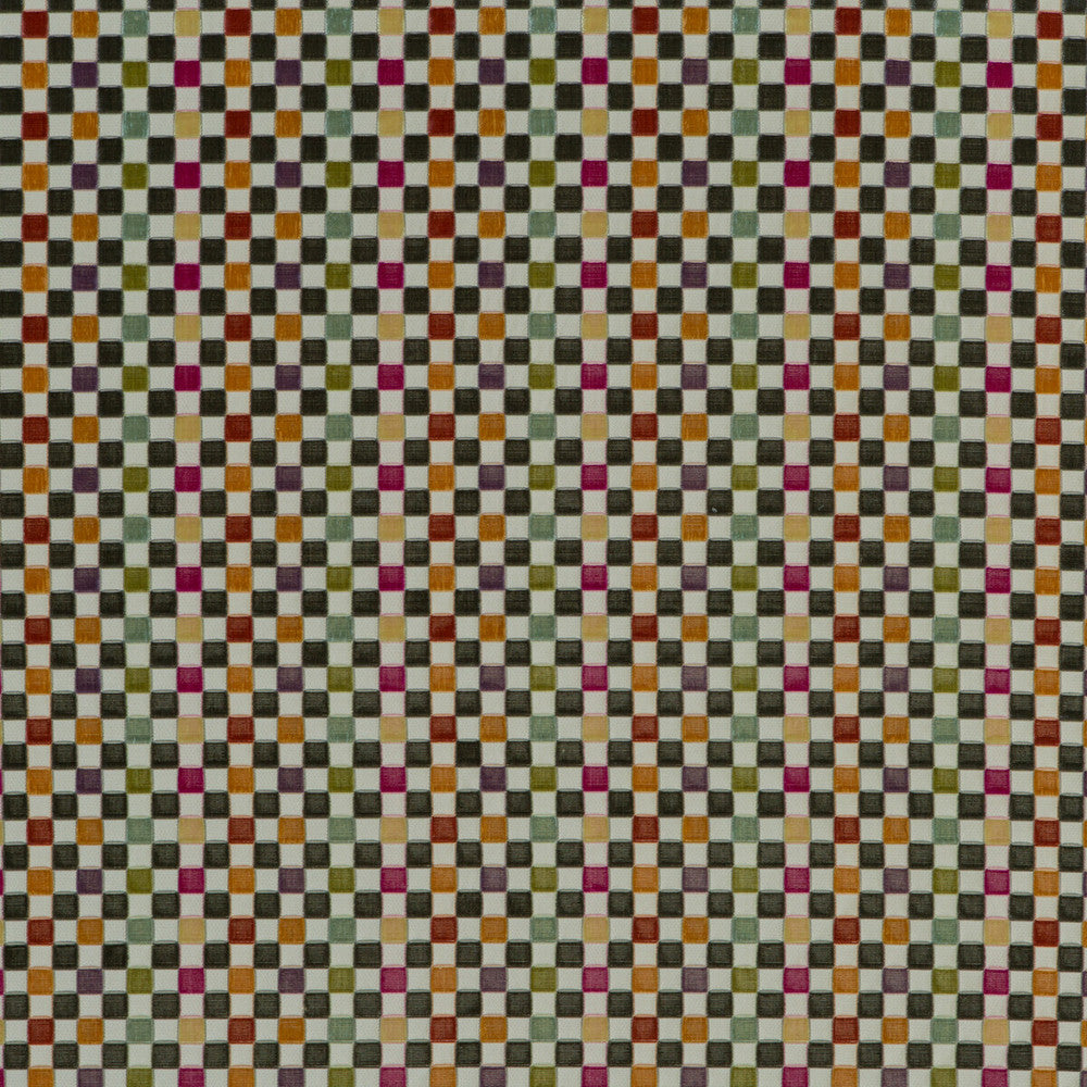 Clarendon Small Check Multi by G P & J Baker Fabric LANGDALE BEMBERG - 52%;COTTON - 48% India - Horizontal: 6.501 and Vertical: 3.152 53.19 - Fabric Carolina -