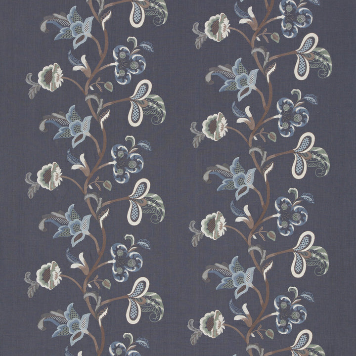 Cawdor Indigo by G P & J Baker Fabric ARTISAN LINEN - 77%;POLYESTER - 23% India - Horizontal: 26.398 and Vertical: 14.972 52.796 - Fabric Carolina -