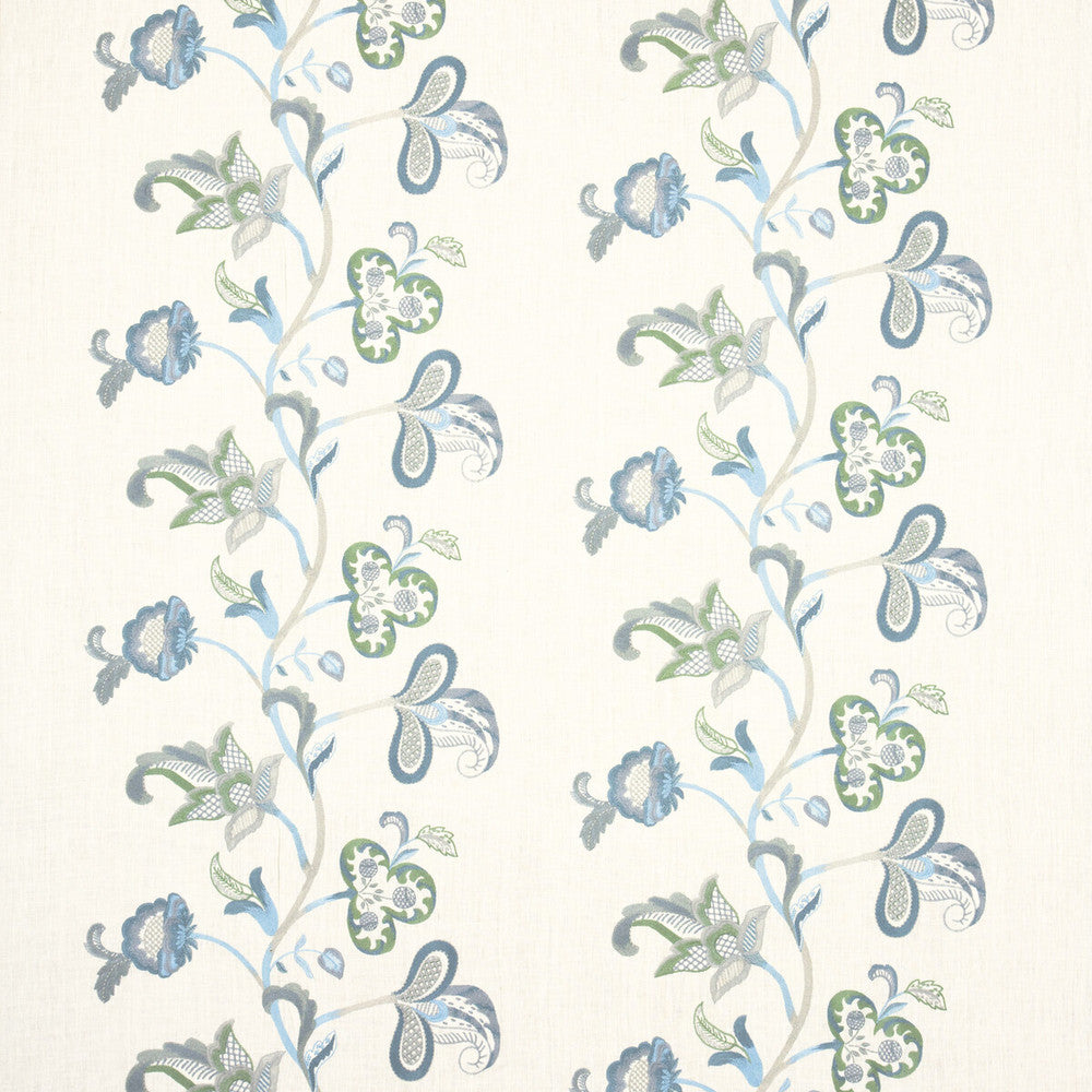 Cawdor Teal by G P & J Baker Fabric ARTISAN LINEN - 77%;POLYESTER - 23% India - Horizontal: 26.398 and Vertical: 14.972 52.796 - Fabric Carolina -