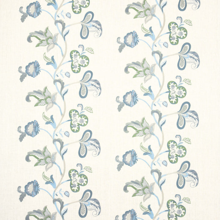 Cawdor Teal by G P & J Baker Fabric ARTISAN LINEN - 77%;POLYESTER - 23% India - Horizontal: 26.398 and Vertical: 14.972 52.796 - Fabric Carolina -