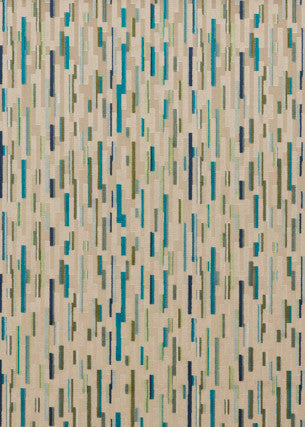 Fairford Stone/Olive/Teal by G P & J Baker Fabric COSMOPOLITAN VISCOSE - 100% Belgium HEAVY Horizontal: 13.593 and Vertical: 16.548 53.978 - Fabric Carolina -