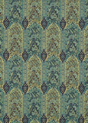 Winton Teal/Indigo by G P & J Baker Fabric COSMOPOLITAN VISCOSE - 89%;POLYESTER - 11% Turkey - Horizontal: 13.396 and Vertical: 22.852 53.584 - Fabric Carolina -