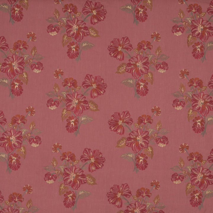 Lindale Rose by G P & J Baker Fabric COSMOPOLITAN LINEN - 81%;RAYON - 13%;ZARI - 4%;POLYESTER - 2% India Horizontal: 26.398 and Vertical: 15.76 52.796 - Fabric Carolina -