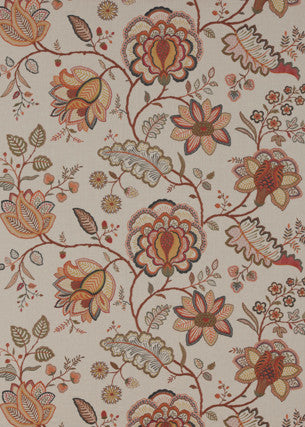 Dixter Spice by G P & J Baker Fabric COSMOPOLITAN COTTON - 33%;LINEN - 31%;VISCOSE - 24%;POLYESTER - 12% India - Horizontal: 52.402 and Vertical: 29.944 52.402 - Fabric Carolina -
