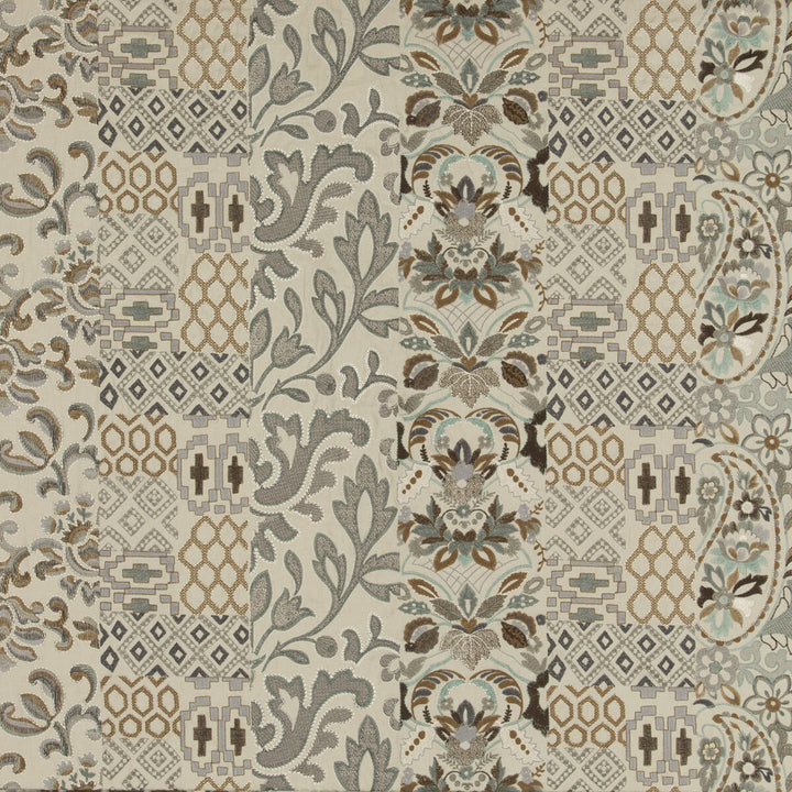 Queen'S Sampler Bronze by G P & J Baker Fabric HISTORIC ROYAL PALACES LINEN - 56%;POLYESTER - 22%;RAYON - 22% India - Horizontal: 52.008 and Vertical: 15.366 52.008 - Fabric Carolina -