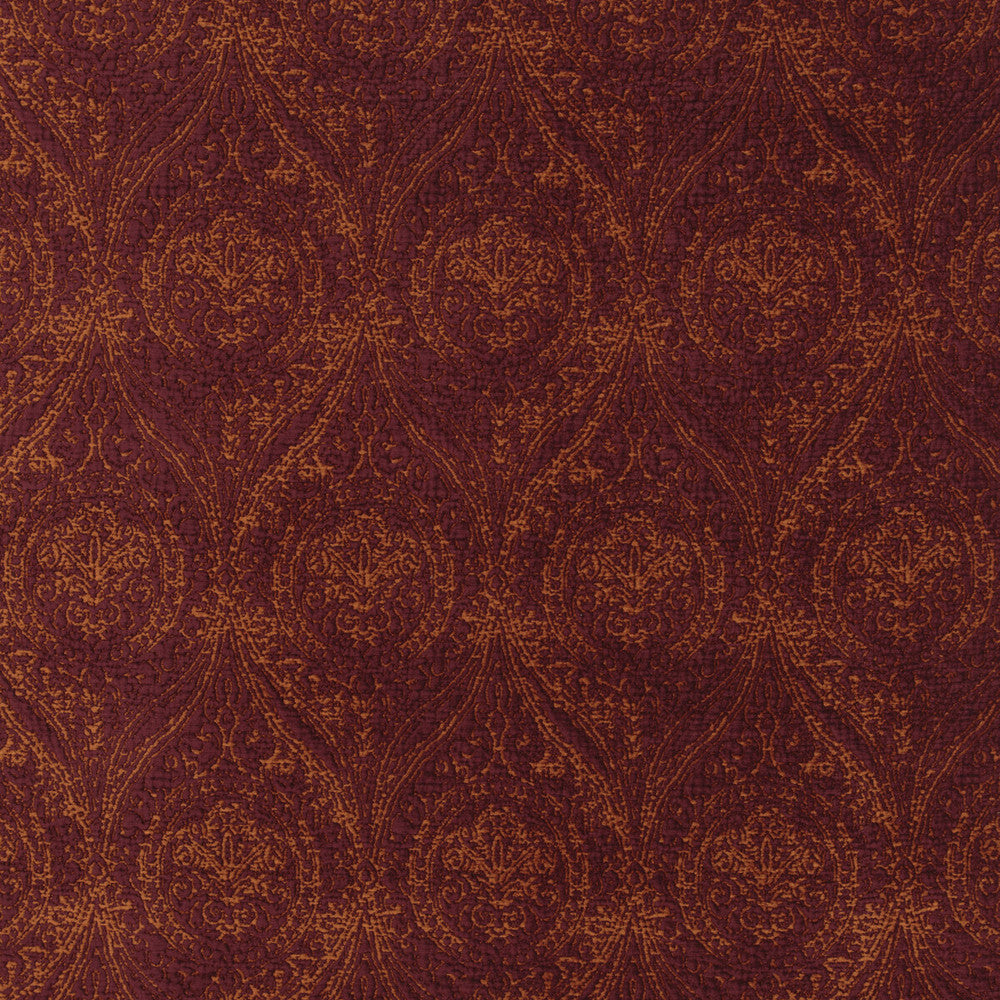 Wolsey Garnet by G P & J Baker Fabric HISTORIC ROYAL PALACES VISCOSE - 55%;COTTON - 31%;POLYESTER - 14% Turkey HEAVY Horizontal: 12.214 and Vertical: 27.186 48.856 - Fabric Carolina -