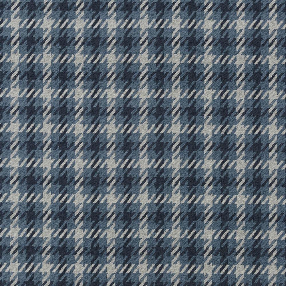 Court Plaid Sapphire by G P & J Baker Fabric HISTORIC ROYAL PALACES VISCOSE - 45%;COTTON - 35%;POLYESTER - 15%;LINEN - 5% Italy HEAVY Horizontal: 4.334 and Vertical: 4.334 53.978 - Fabric Carolina -