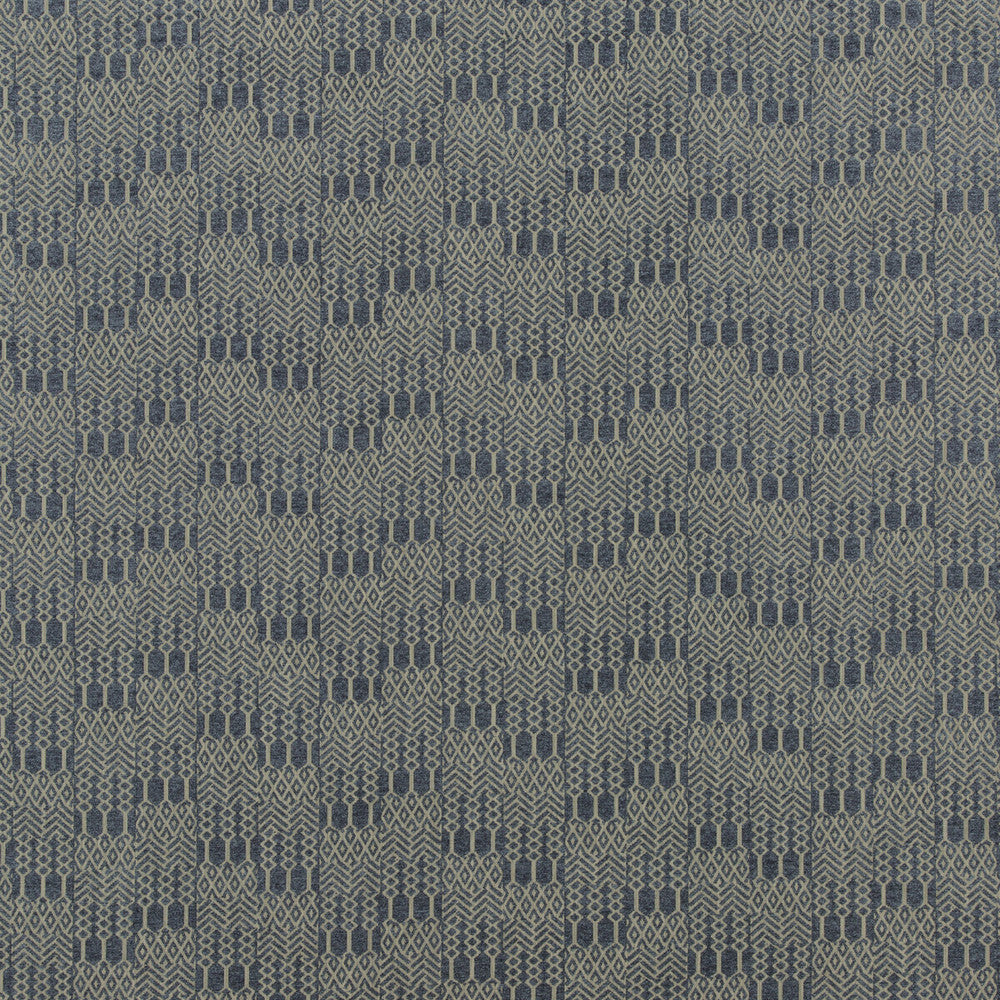Chimney Weave Sapphire by G P & J Baker Fabric HISTORIC ROYAL PALACES VISCOSE - 52%;COTTON - 24%;LINEN - 18%;POLYESTER - 6% Italy HEAVY Horizontal: 11.032 and Vertical: 5.91 53.978 - Fabric Carolina -