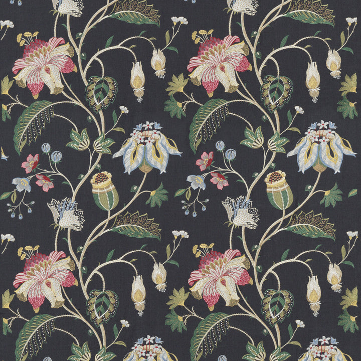 Therapia Indigo by G P & J Baker Designer Fabric EAST TO WEST LINEN - 90%;VISCOSE - 10% India Horizontal: 24.822 and Vertical: 30.732 49.644 - Swanky Fabrics -