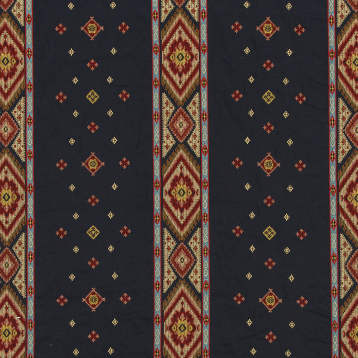 Vanvasi Indigo by G P & J Baker Fabric EAST TO WEST LINEN - 77%;VISCOSE - 20%;POLYESTER - 3% India Horizontal: 16.548 and Vertical: 13.002 49.644 - Fabric Carolina -