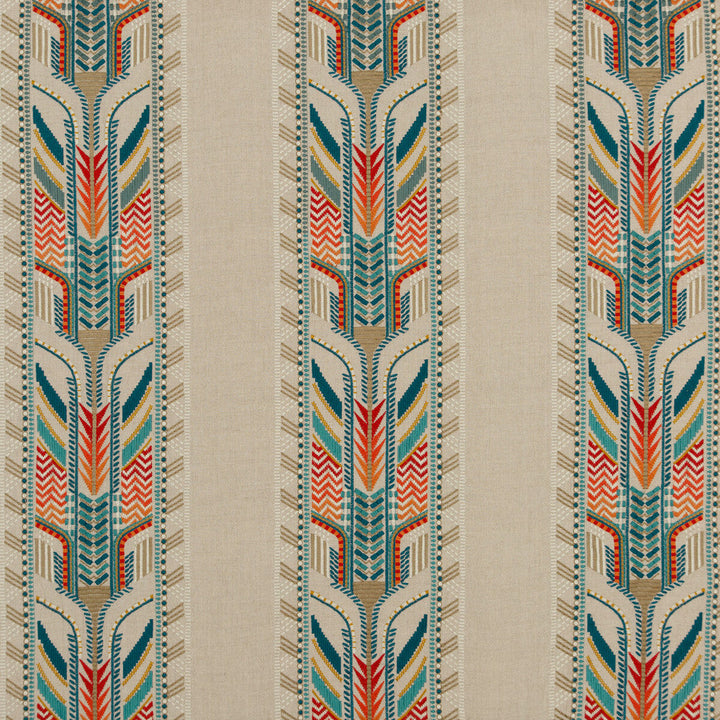 Trebizond Teal by G P & J Baker Designer Fabric EAST TO WEST LINEN - 100% India Horizontal: 16.548 and Vertical: 15.366 49.644 - Swanky Fabrics -