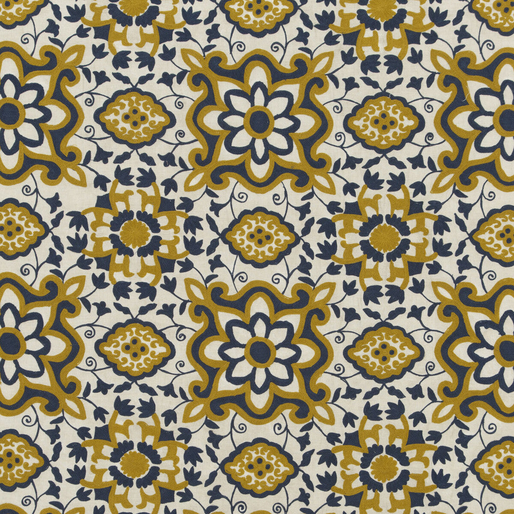 Izmir Indigo by G P & J Baker Fabric EAST TO WEST LINEN - 60%;COTTON - 40% India - Horizontal: 16.548 and Vertical: 15.366 49.644 - Fabric Carolina -