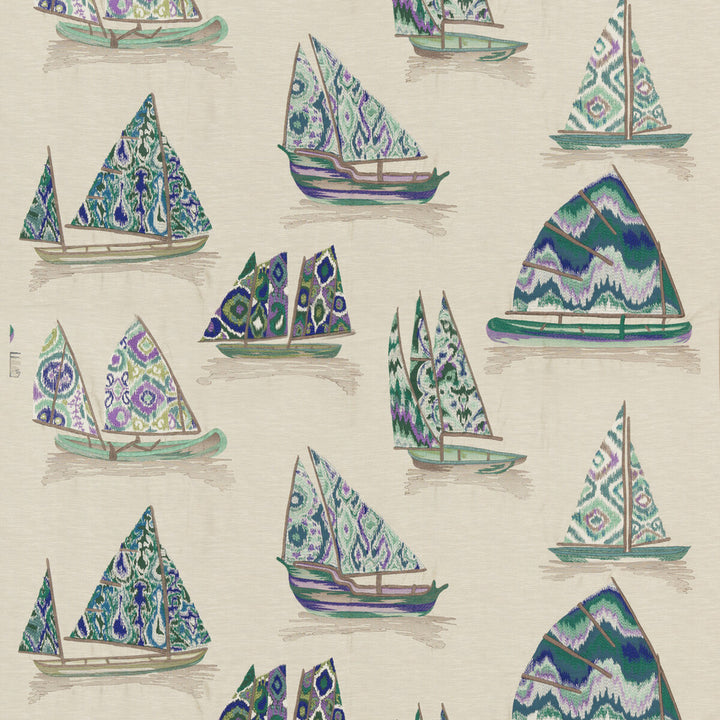 East To West Peacock by G P & J Baker Fabric EAST TO WEST COTTON - 69%;VISCOSE - 19%;POLYESTER - 12% India Horizontal: 49.644 and Vertical: 30.732 49.644 - Fabric Carolina -