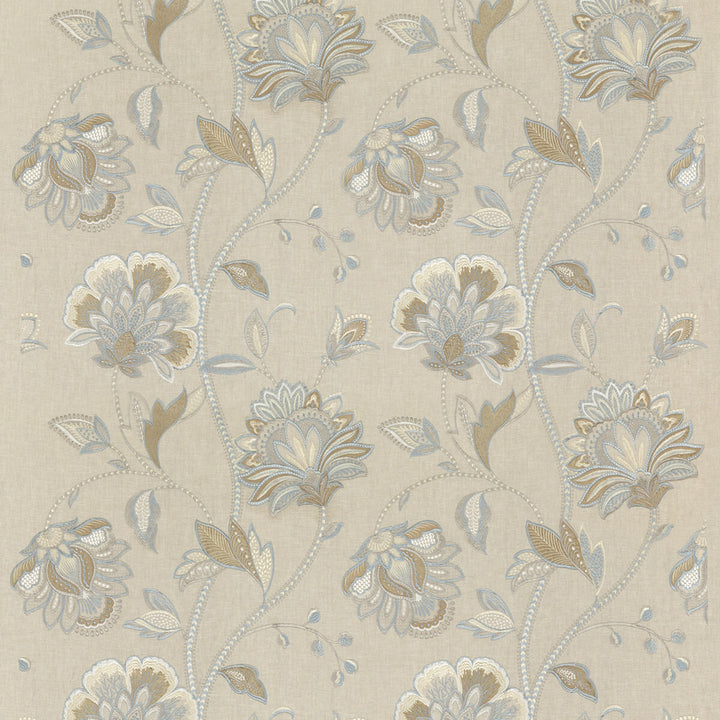 Ormesby Soft Blue by G P & J Baker Fabric KESWICK EMBROIDERIES LINEN - 80%;COTTON - 10%;VISCOSE - 10% India Horizontal: 24.822 and Vertical: 30.732 49.644 - Fabric Carolina -