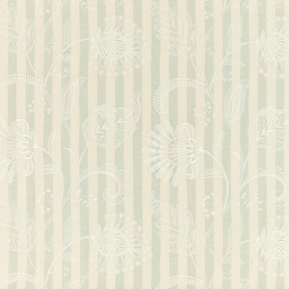 Ellonby Aqua by G P & J Baker Fabric G P & J Baker Fabric Ellonby AquaFabric KESWICK EMBROIDERIES LINEN - 45%;POLYESTER - 25%;COTTON - 15%;VISCOSE - 15% India </p><p>Repeat: H: 53.978, V: 29.156 53.978 - Fabric Carolina -