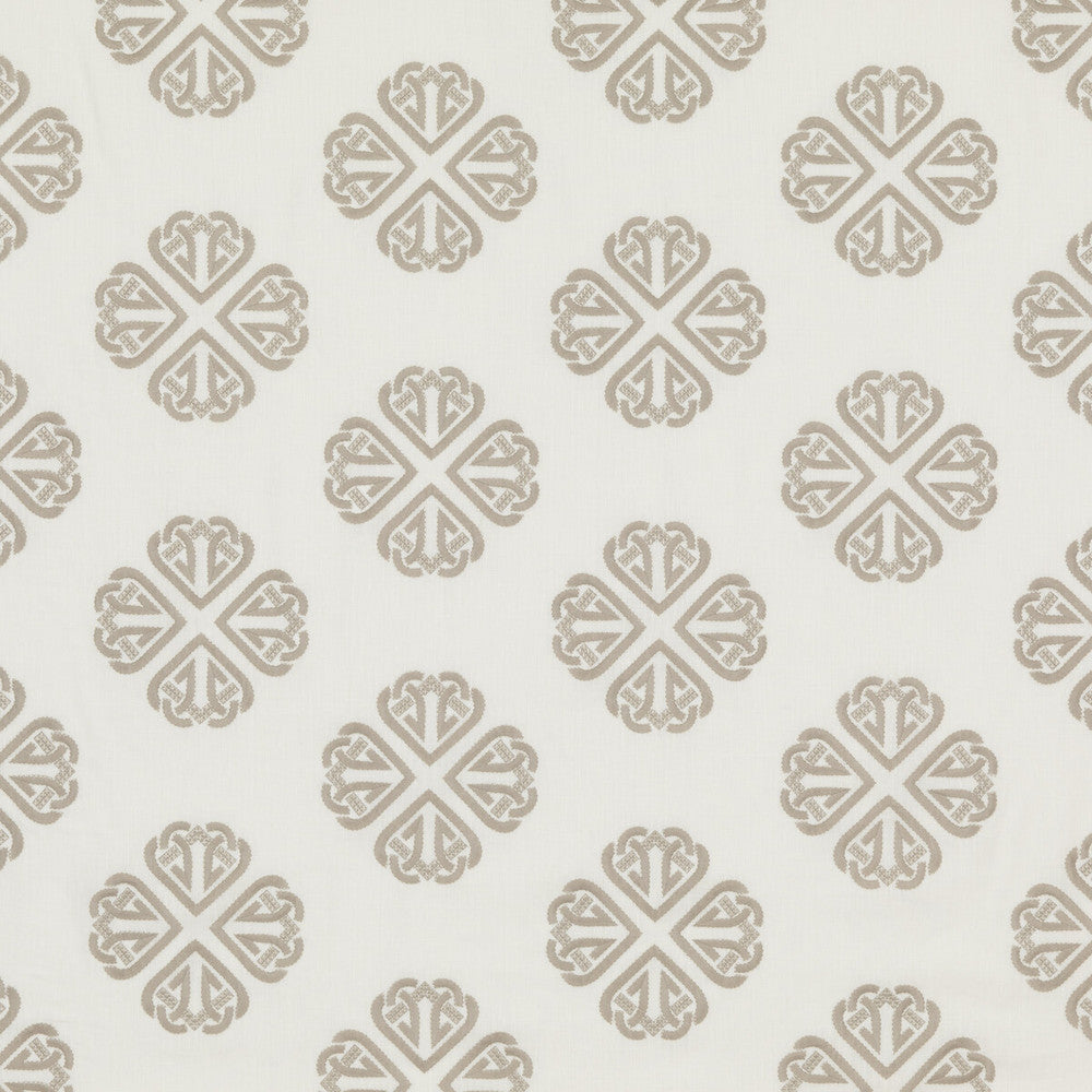 Kersloe Ivory/Stone by G P & J Baker Fabric KESWICK EMBROIDERIES LINEN - 57%;POLYESTER - 38%;RAYON - 5% India - Horizontal: 17.73 and Vertical: 11.82 53.19 - Fabric Carolina -