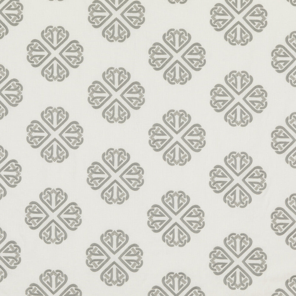 Kersloe Soft Grey by G P & J Baker Designer Fabric KESWICK EMBROIDERIES LINEN - 57%;POLYESTER - 38%;RAYON - 5% India - Horizontal: 17.73 and Vertical: 11.82 53.19 - Swanky Fabrics -