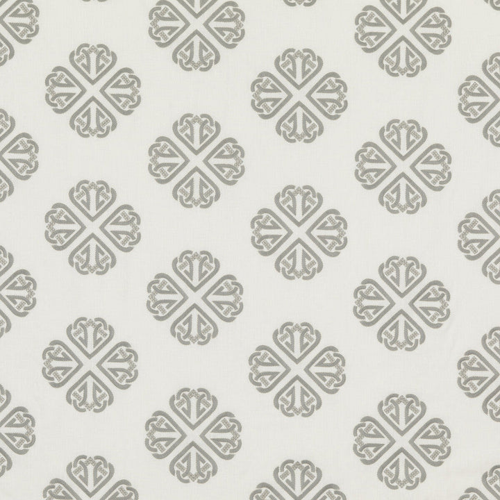 Kersloe Soft Grey by G P & J Baker Designer Fabric KESWICK EMBROIDERIES LINEN - 57%;POLYESTER - 38%;RAYON - 5% India Horizontal: 17.73 and Vertical: 11.82 53.19 - Swanky Fabrics -