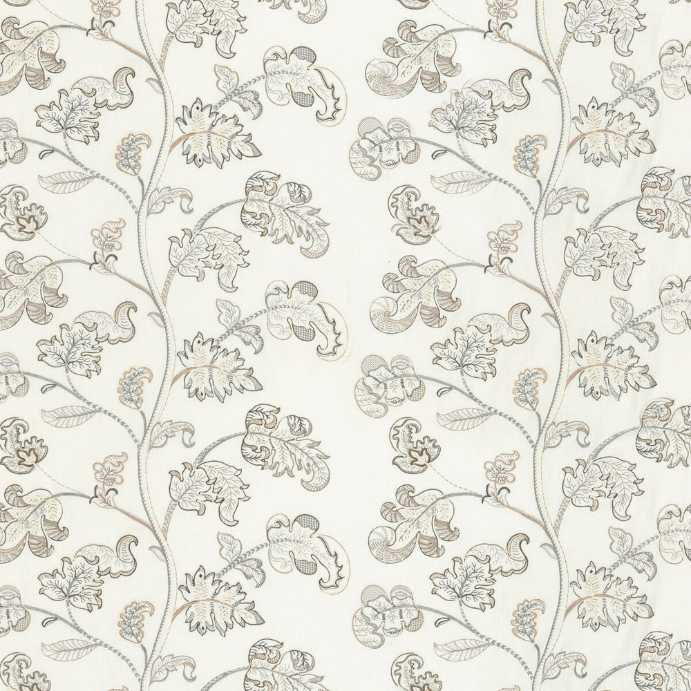 Alderwood Ivory/Stone by G P & J Baker Fabric KESWICK EMBROIDERIES LINEN - 65%;RAYON - 35% India - Horizontal: 26.004 and Vertical: 15.76 52.008 - Fabric Carolina -