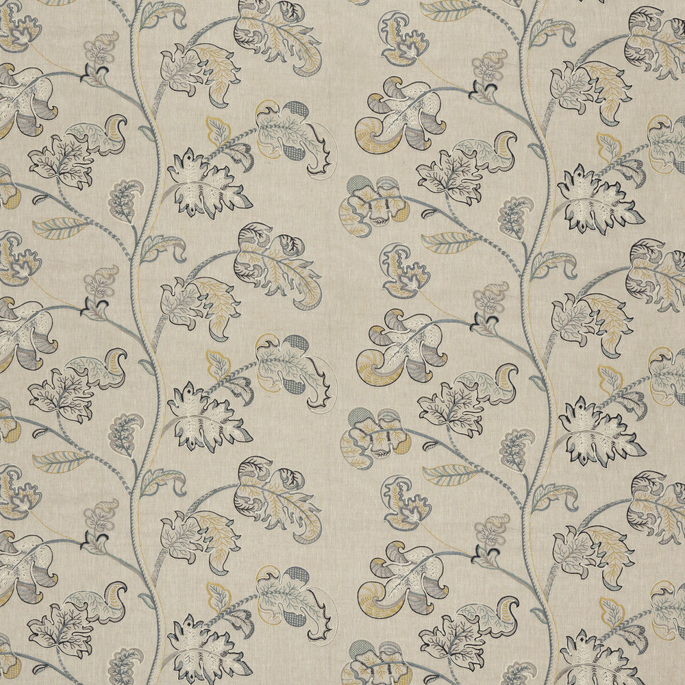 Alderwood Soft Blue by G P & J Baker Fabric KESWICK EMBROIDERIES LINEN - 65%;RAYON - 35% India - Horizontal: 26.004 and Vertical: 15.76 52.008 - Fabric Carolina -