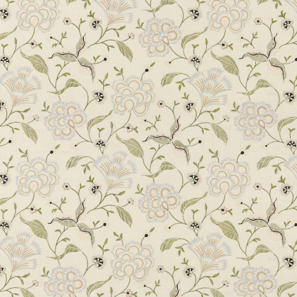 Lamorna Embroidery Linen by G P & J Baker Fabric ARTISAN II LINEN - 65%;VISCOSE - 35% India - Horizontal: 26.792 and Vertical: 22.852 53.584 - Fabric Carolina -