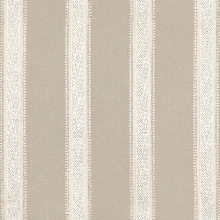 Kerris Stripe Dove by G P & J Baker Fabric ARTISAN II LINEN - 54%;VISCOSE - 24%;SPUN VISCOSE - 13%;SPUN POLYESTER - 9% India Horizontal: 12.411 and Vertical: 49.644 - Fabric Carolina -