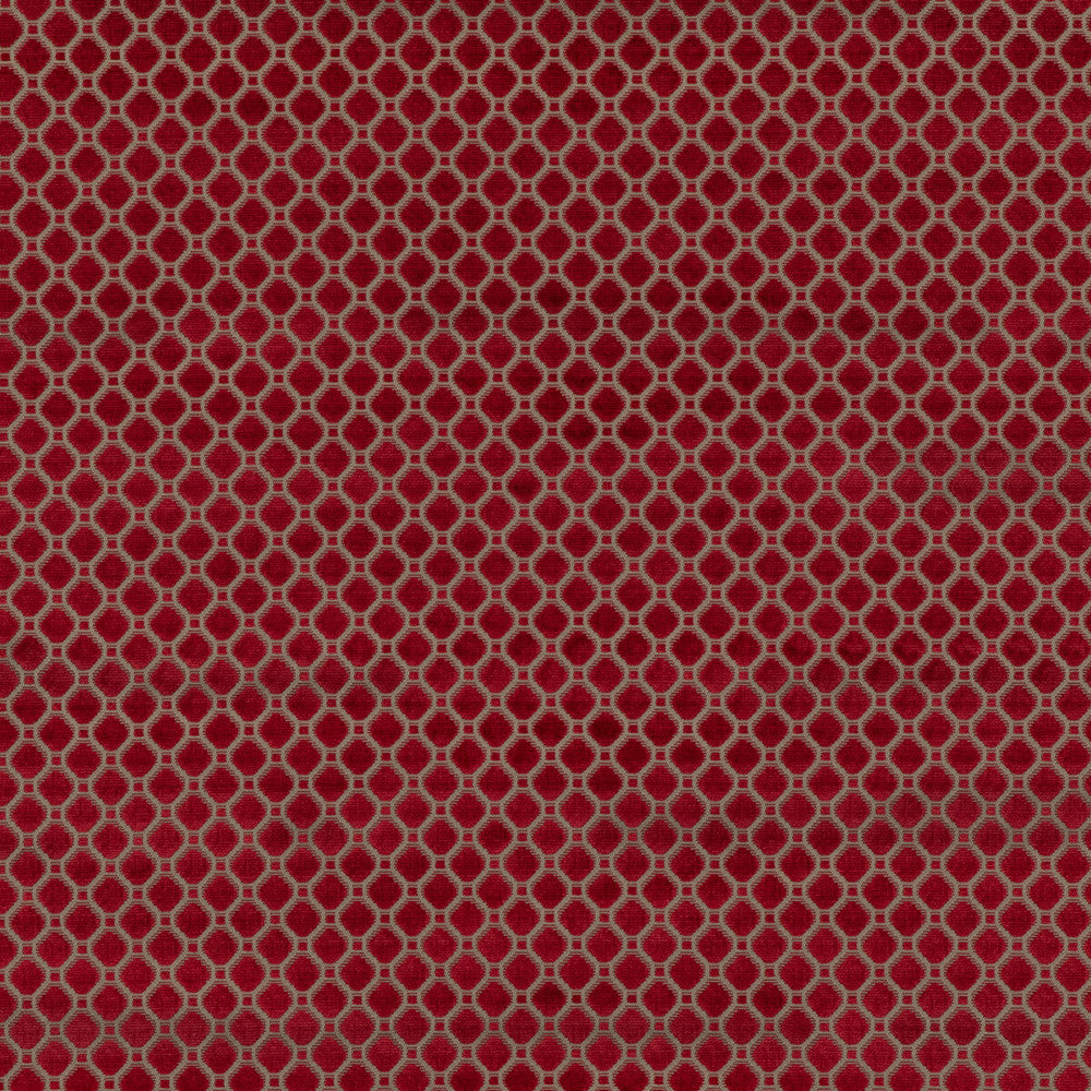 Indus Velvet Red by G P & J Baker Fabric COROMANDEL VELVETS VISCOSE - 100% Belgium HEAVY Horizontal: 1.379 and Vertical: 1.379 53.978 - Fabric Carolina -