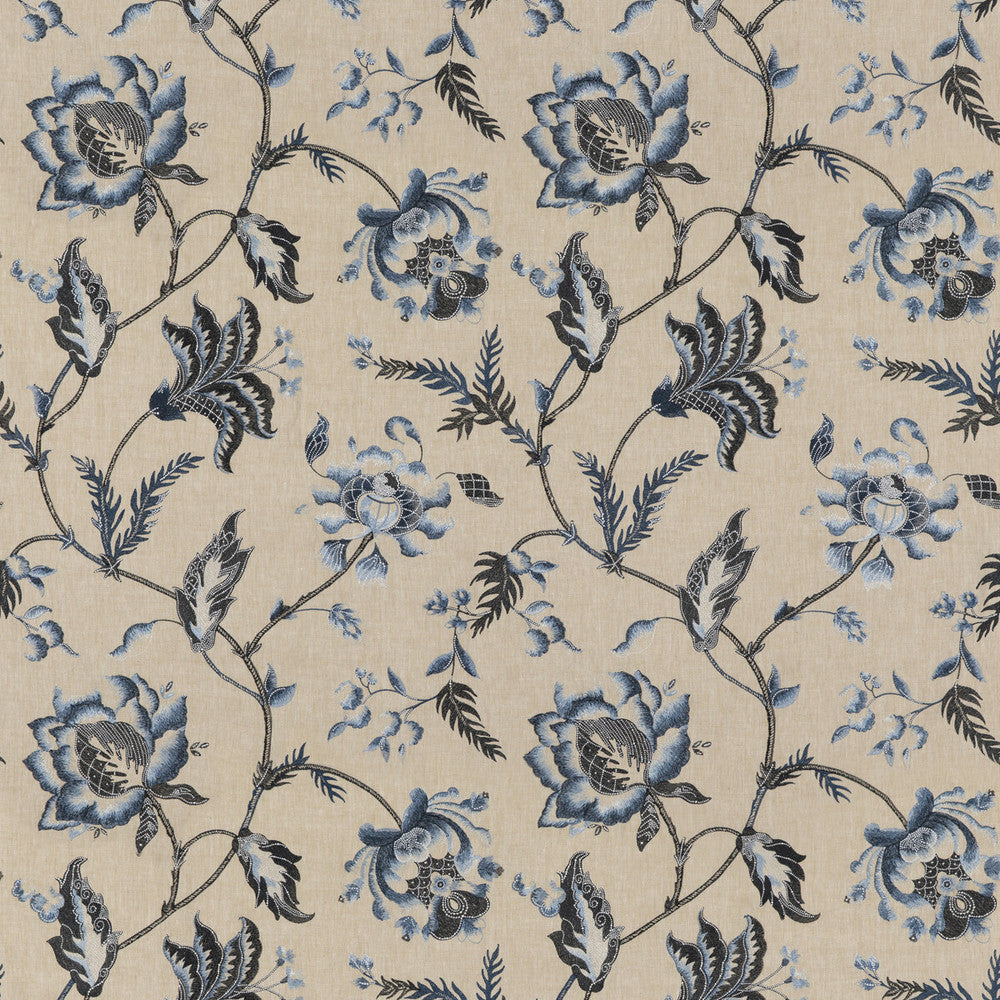 Antique Trail Indigo by G P & J Baker Fabric G P & J Baker Fabric Antique Trail IndigoFabric PORTOBELLO LINEN - 75%;POLYESTER - 25% India </p><p>Repeat: H: 25.216, V: 30.732 50.432 - Fabric Carolina -