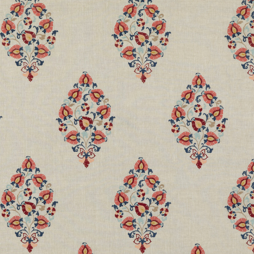 Wooton Red/Blue by G P & J Baker Fabric PORTOBELLO LINEN - 78%;POLYESTER - 22% India Horizontal: 17.533 and Vertical: 26.004 52.402 - Fabric Carolina -