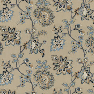 Burford Embroidery Blue by G P & J Baker Fabric