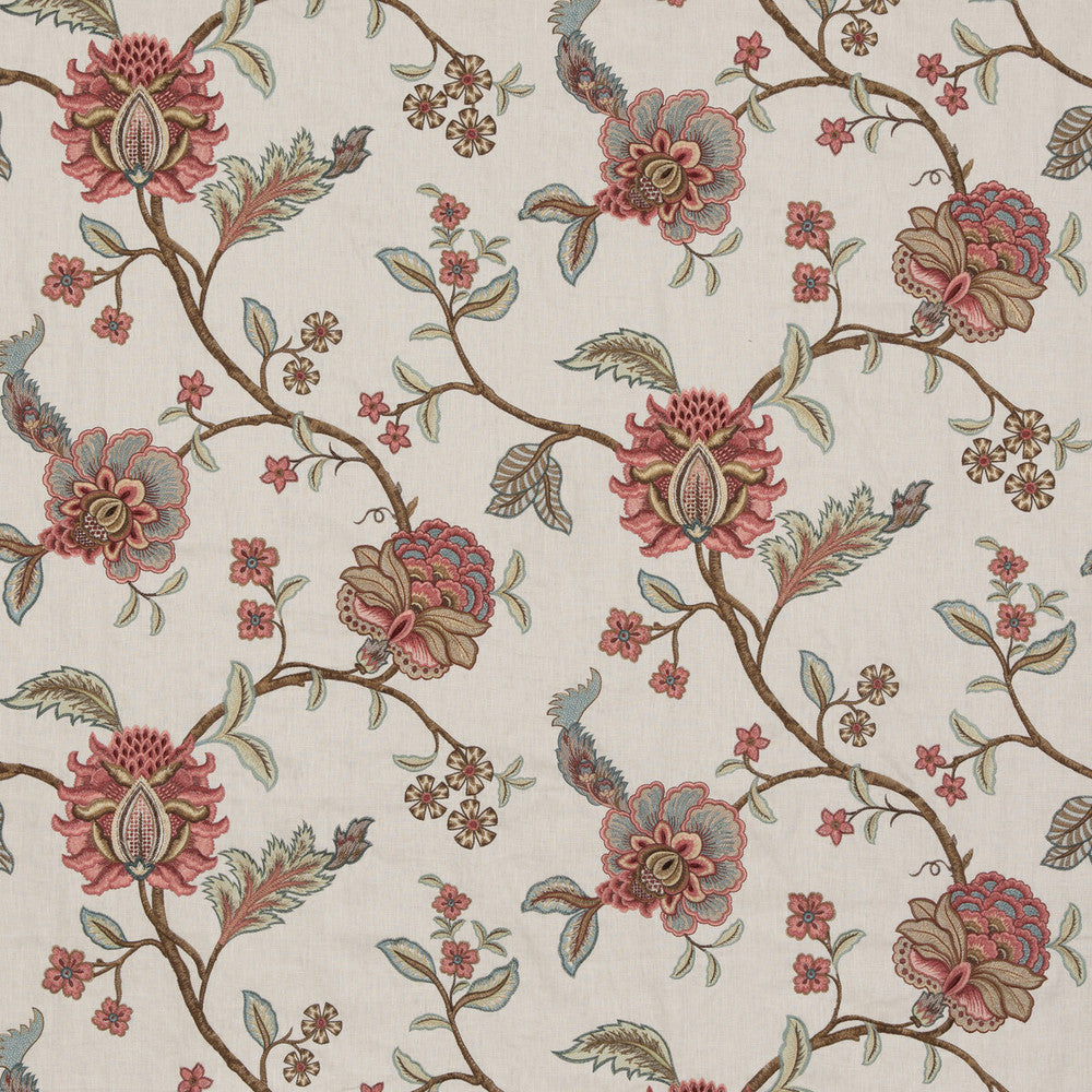 Sudbury Red by G P & J Baker Fabric CASPIAN LINEN - 75%;VISCOSE - 19%;POLYESTER - 6% India Horizontal: 50.432 and Vertical: 31.126 50.432 - Fabric Carolina -