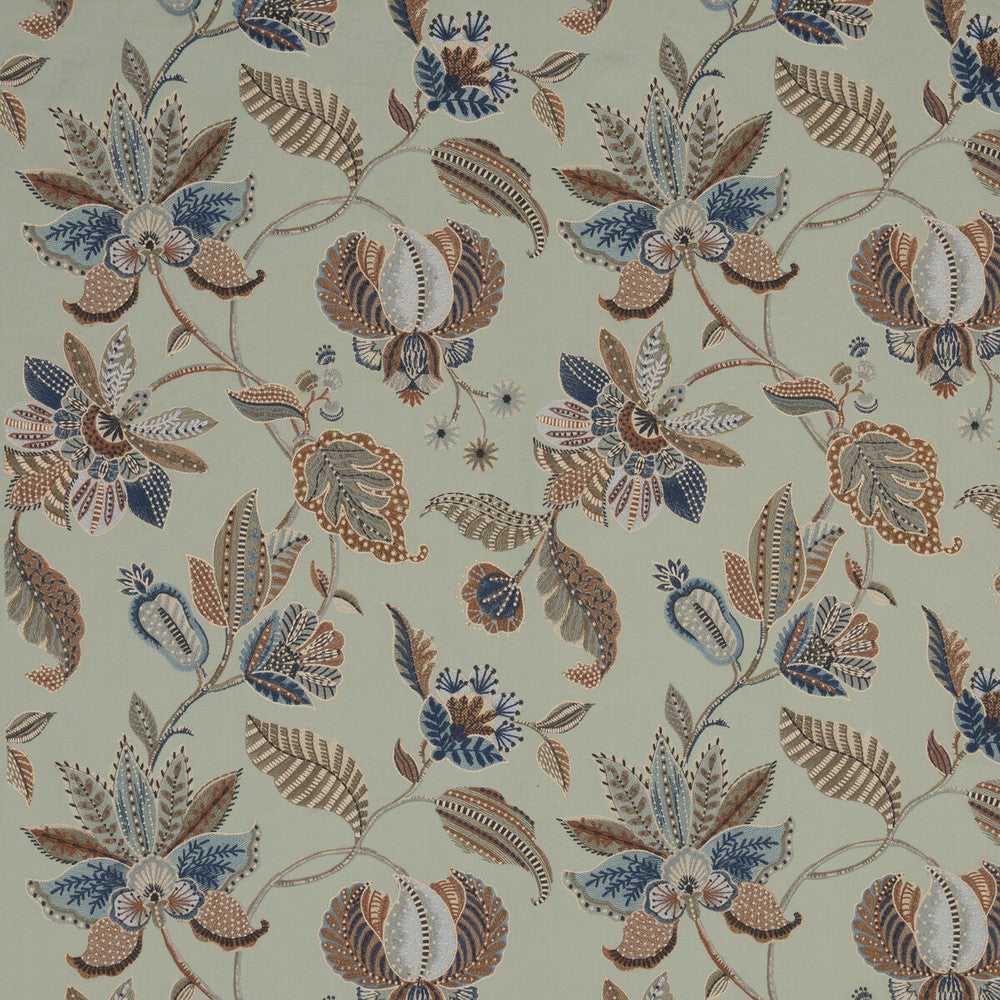 Durbar Aqua by G P & J Baker Fabric G P & J Baker Fabric Durbar AquaFabric CASPIAN COTTON - 68%;POLYESTER - 32% India </p><p>Repeat: H: 25.216, V: 30.732 50.432 - Fabric Carolina -