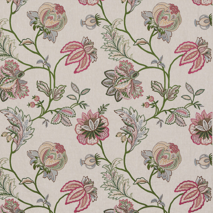 Agra Fuchsia by G P & J Baker Fabric CASPIAN VISCOSE - 60%;LINEN - 26%;RAYON - 14% India Horizontal: 25.216 and Vertical: 30.338 50.432 - Fabric Carolina -