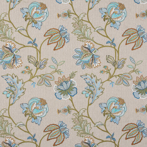 Agra Teal by G P & J Baker Fabric