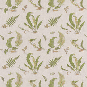 Ferns Embroidery Green/Natural BF10991.3.0 by G P & J Baker Fabric