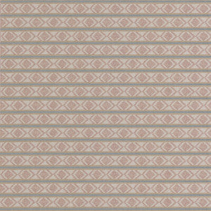 Burford Stripe Coral/Aqua BF11034.3.0 by G P & J Baker Fabric