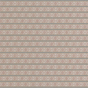 Burford Stripe Coral/Aqua BF11034.3.0 by G P & J Baker Fabric