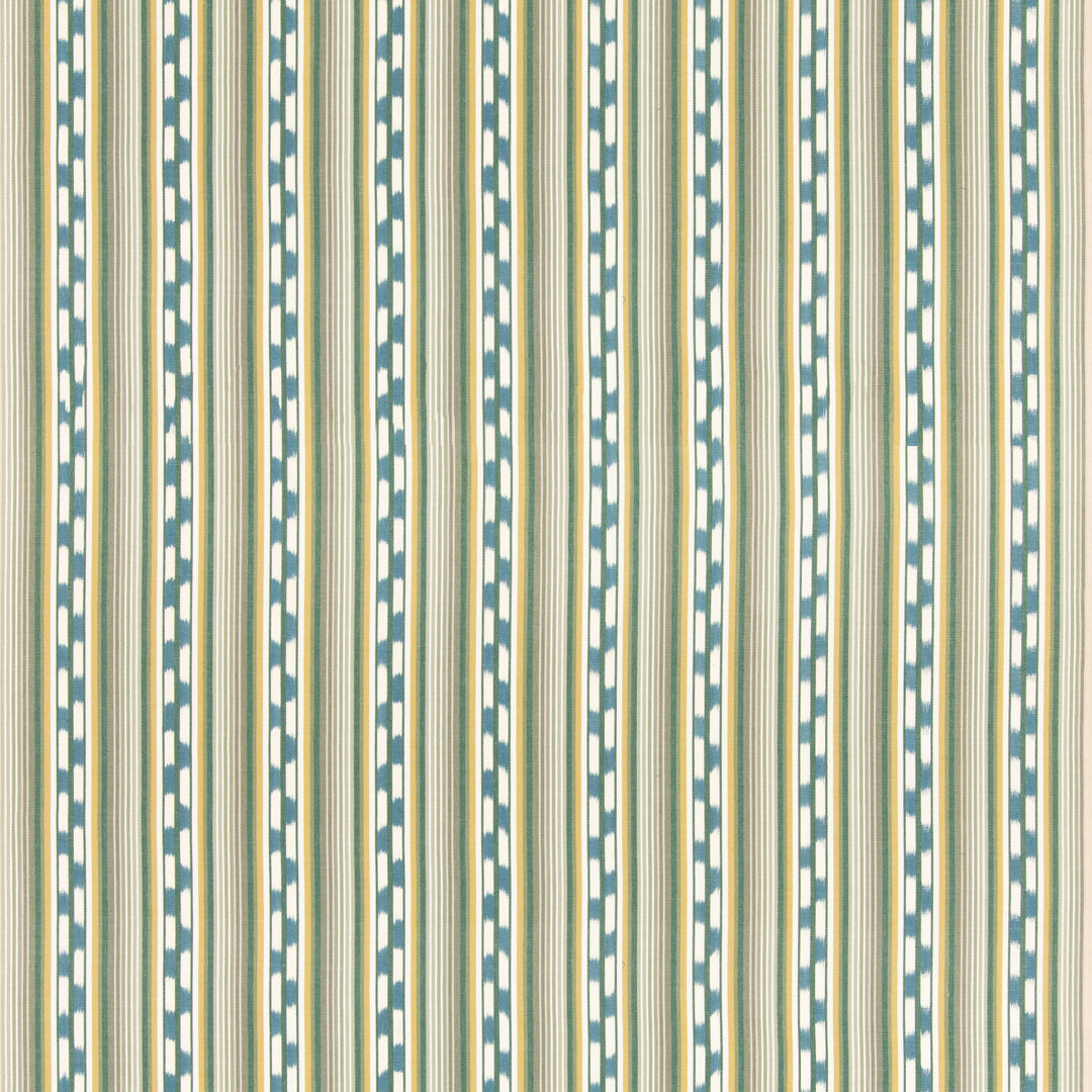 Halki Stripe - Emerald/Blue By G P & J Baker Fabric