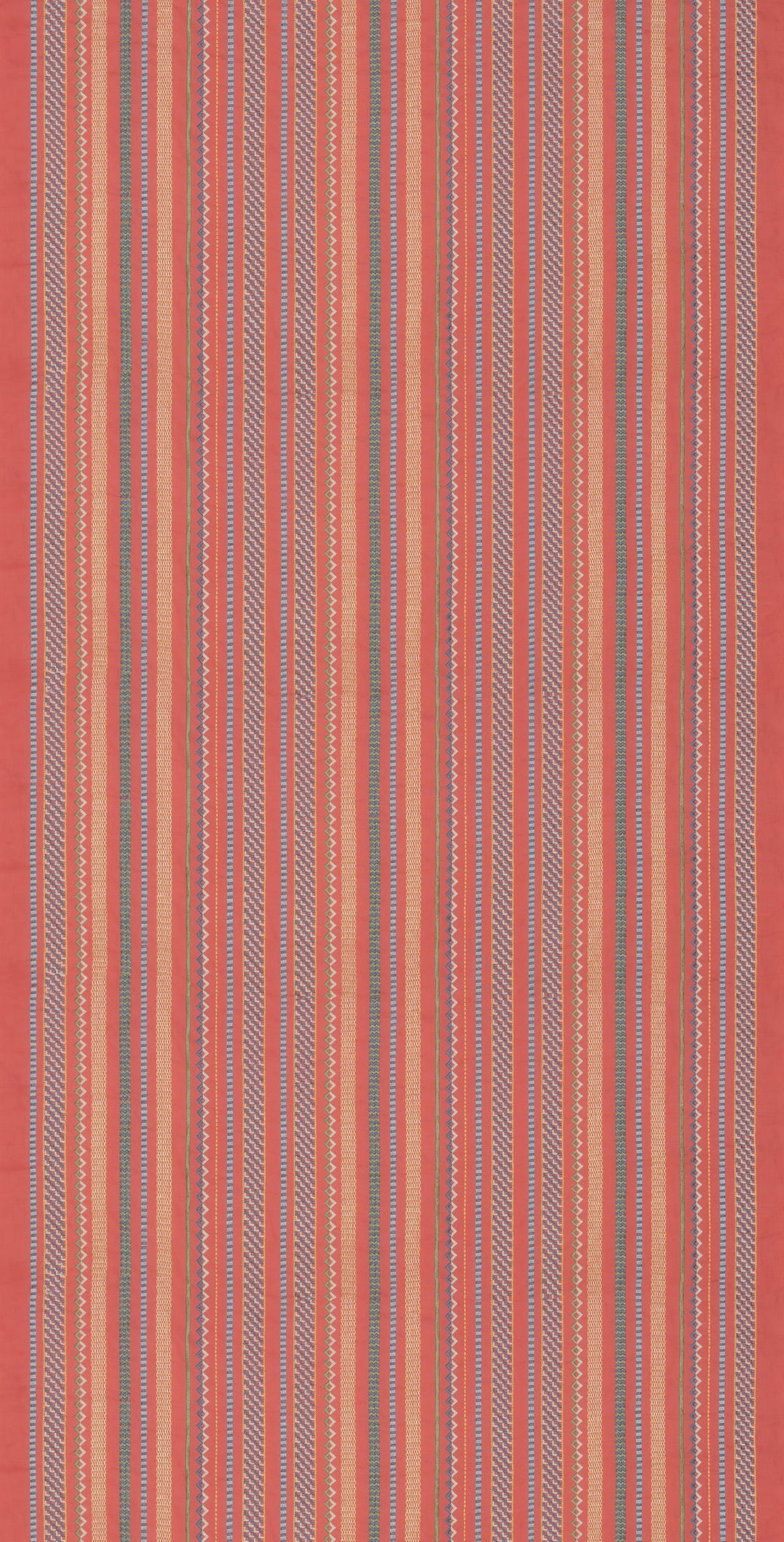 Tudor Stripe - Red By G P & J Baker Fabric