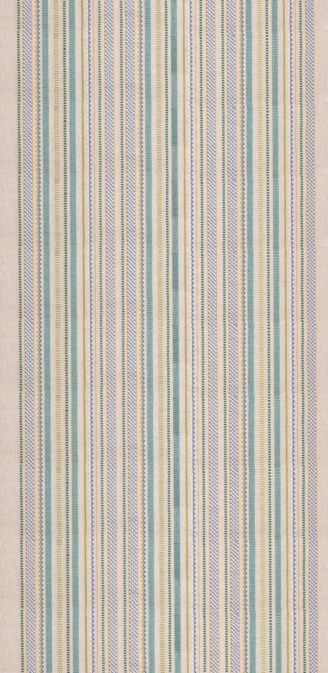 Tudor Stripe - Green/Blue By G P & J Baker Fabric