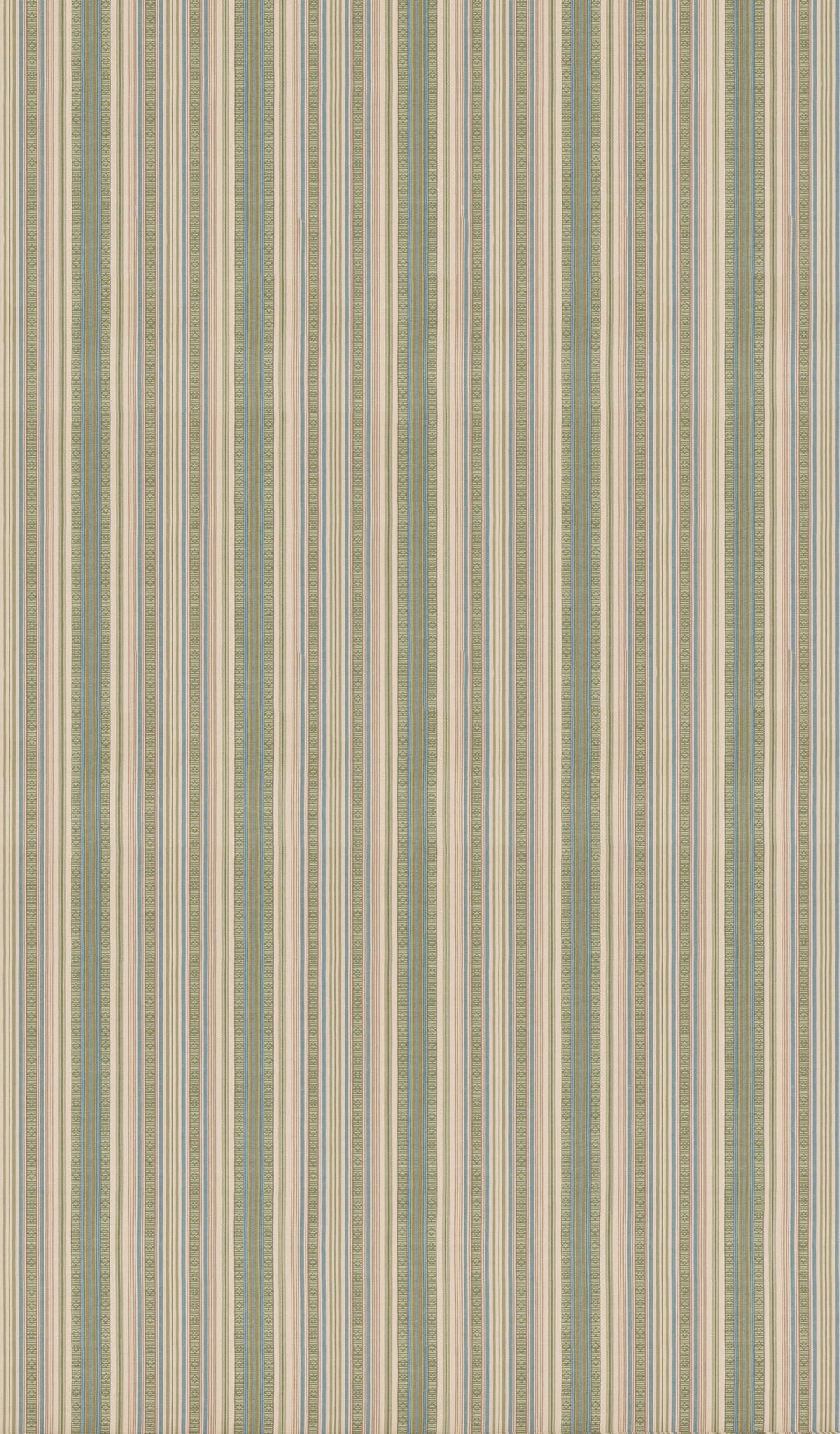 Symington Stripe - Green/Blue By G P & J Baker Fabric