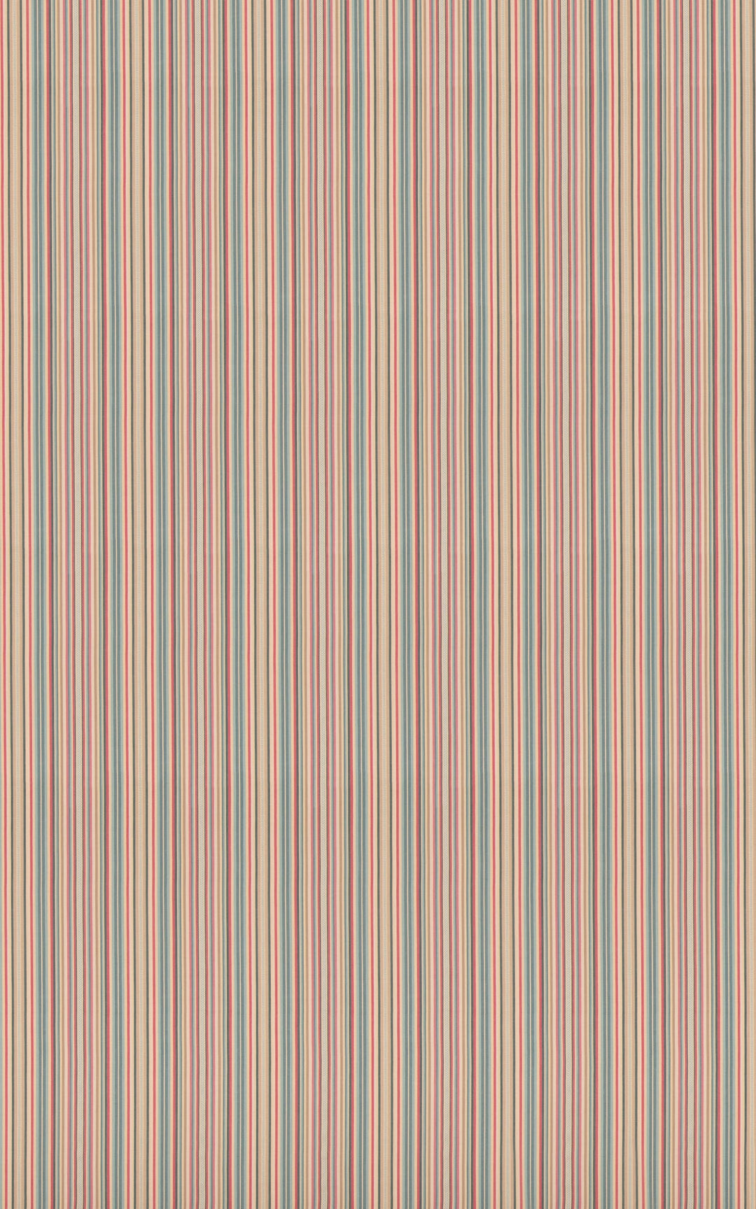 Luna Stripe - Teal/Red By G P & J Baker Fabric