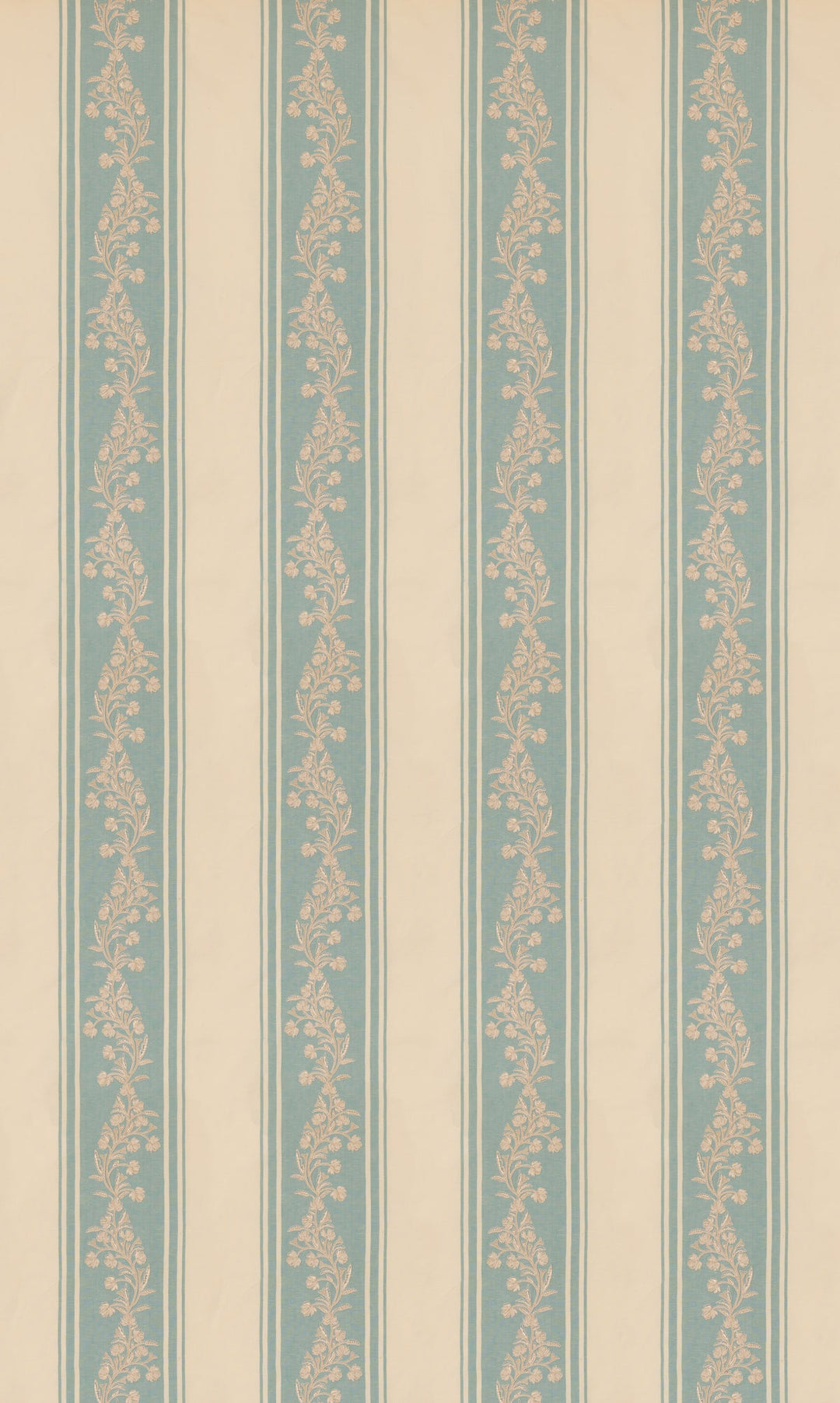 Aldbury Stripe - Blue By G P & J Baker Fabric