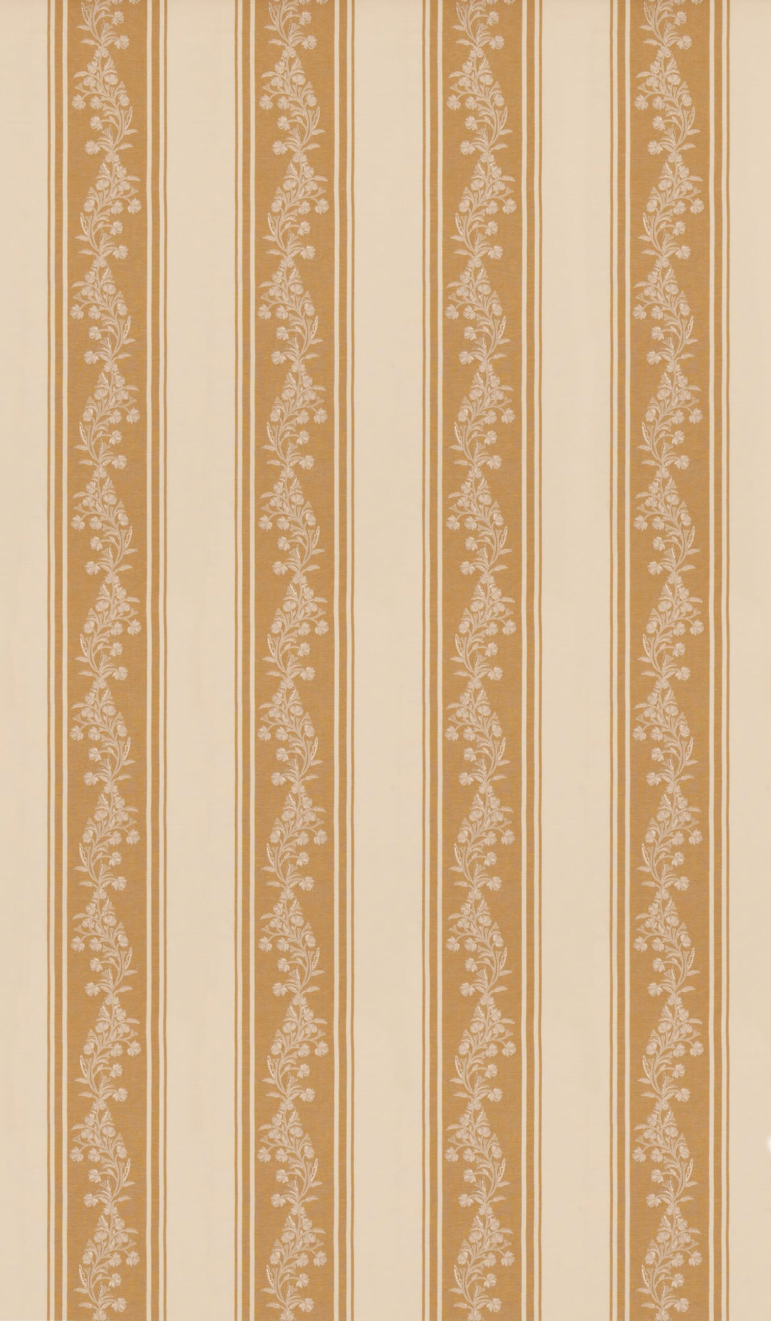 Aldbury Stripe - Ochre By G P & J Baker Fabric