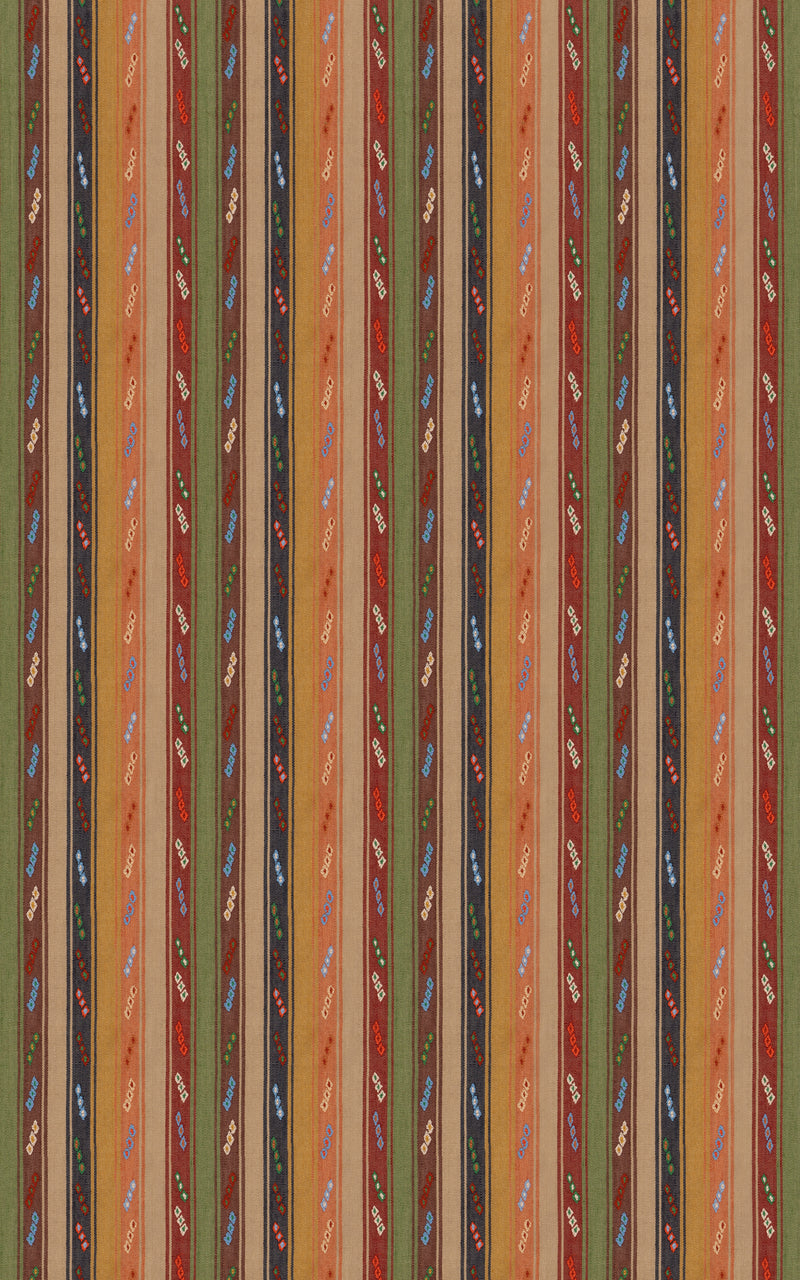 Tip Toe - Earth/Indigo By G P & J Baker Fabric